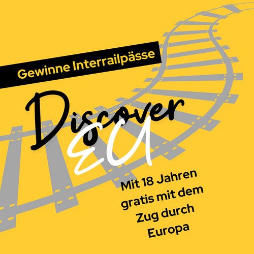 Du bist 18 Jahre alt? Mach dich bereit kostenlos mit der Bahn die EU zu entdecken!
Im Rahmen von #DiscoverEU vergibt die...